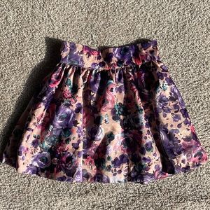 Floral H&M A-line skirt